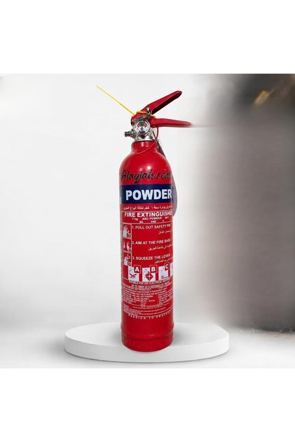Protect Your Family with 1kg Powder Car Fire Extinguisher, Inspection Badge & Tag, Arabic English Instruction, Free Bracket 10700013