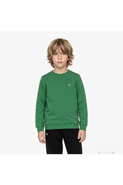 Çocuk Bisiklet Yaka Yeşil Sweatshirt