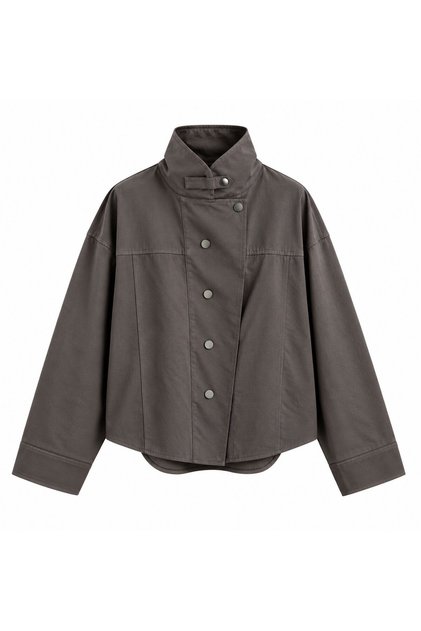 Bronze Snap Button Shirt Jacket - 5131