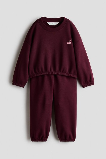 2 Parçalı İçi Tüylü Sweatshirt Set