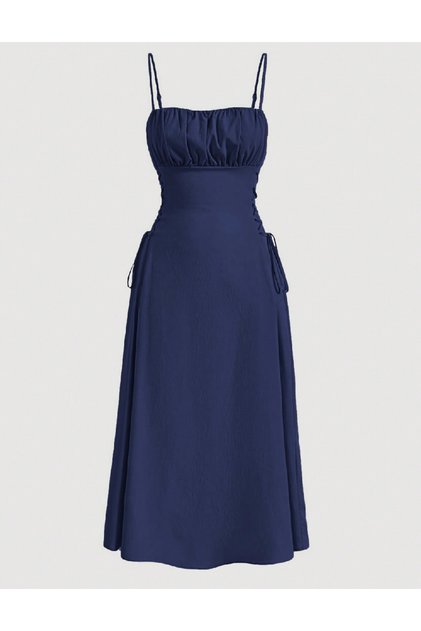Rochie medie, Bleumarin