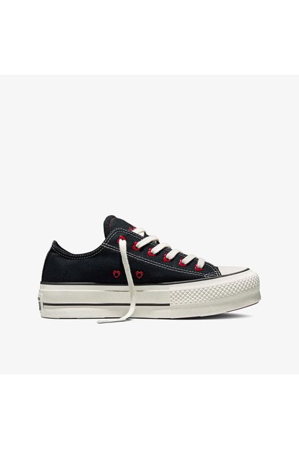 Valentine's Day Chuck Taylor All Star Lift Kadın Siyah Sneaker