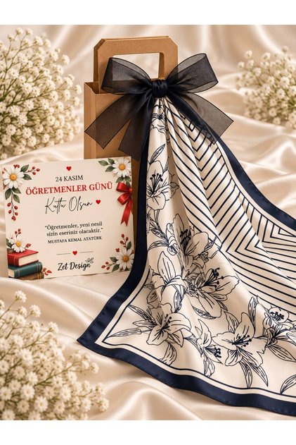 Special Gift Box for Teachers' Day with a Scarf