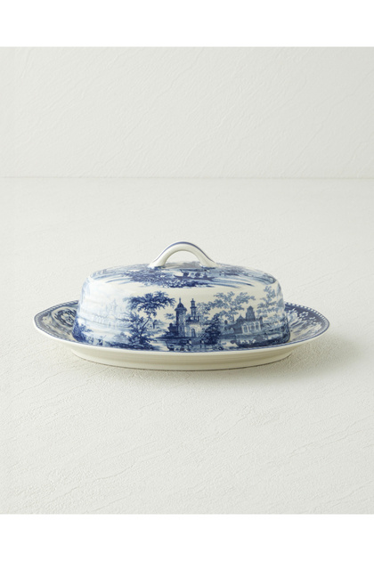 Preston Stoneware Sunumluk 23,5x16x10 cm Lacivert