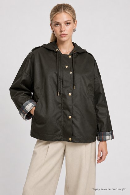 Wax-Look Premium Selection Jacket Lby0084 Khaki