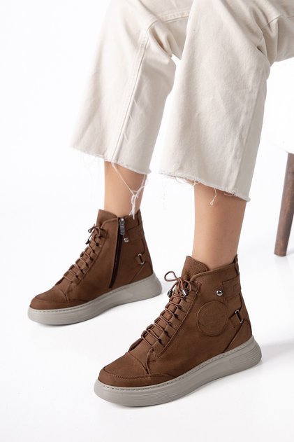 Genuine leather women's casual lightweight booties dc2922