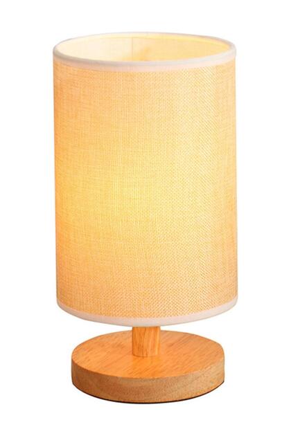 مصباح ليلي LED لغرفة النوم، لون بيج، 14×27×12 سم