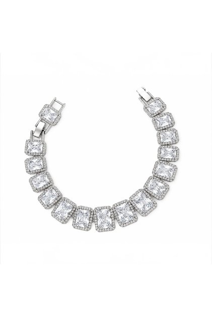 Nesly Custom Design - Rectangular-Cut Zircon Stone Sparkling Bracelet
