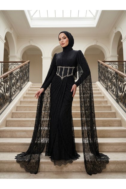 Nergis Abiye Siyah