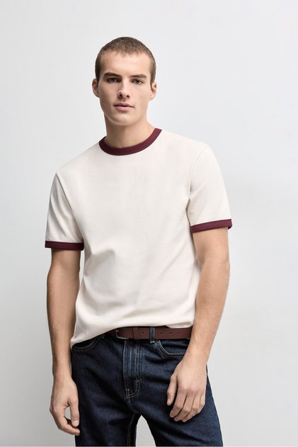 ERKEK Kontrast t-shirt