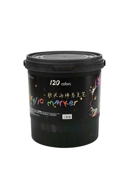 120 Colors Soft Headed Acrylic Marker Pen Multiple Colors Acrylic Paint Painting Pen Non-toxic Water