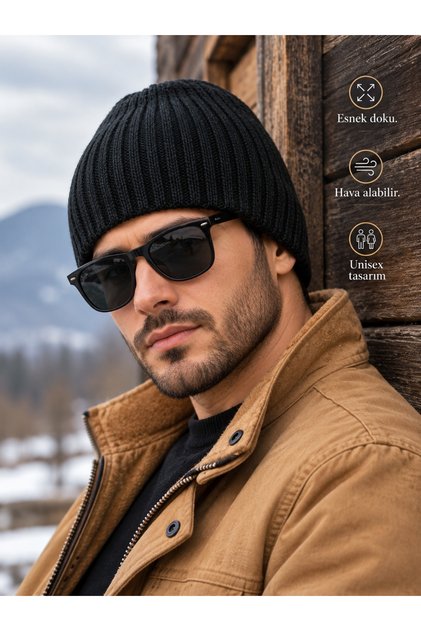 Men's Thin Acrylic Beanie+Adjustable+Extra Quality+Antipilink+Super Flexible+Single Layer+Stylish Design+Unisex