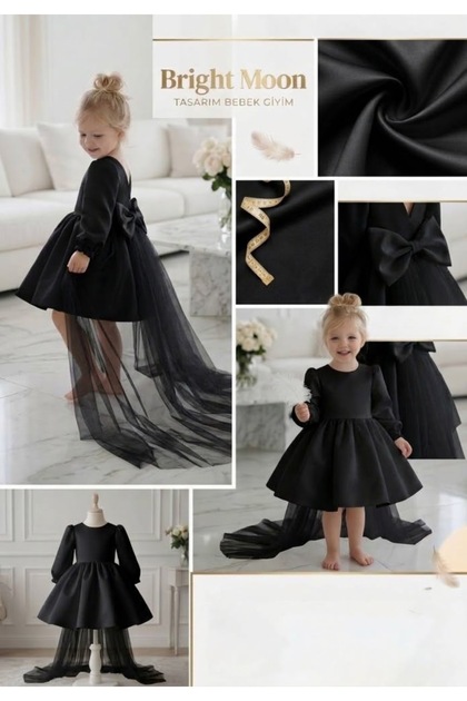 Girl's Birthday Party Dress with Tail