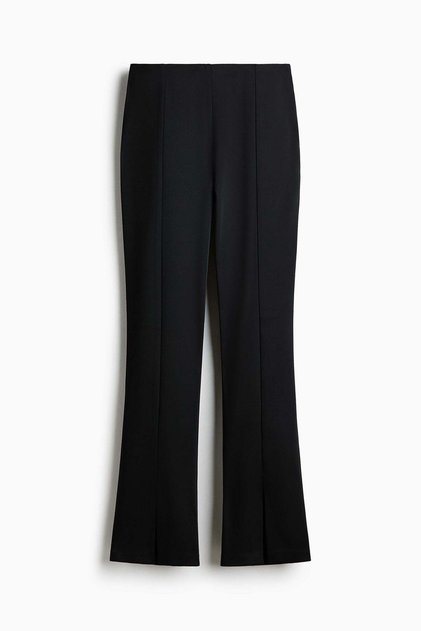Bootcut satin trousers