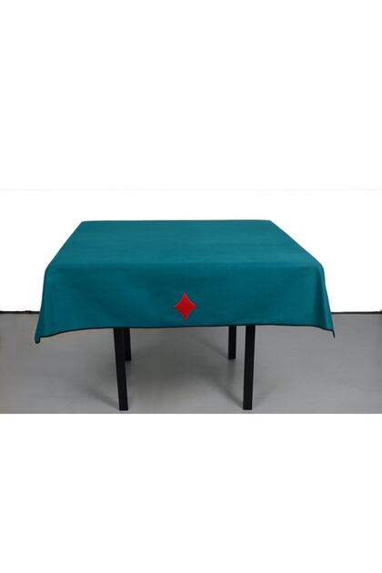 Game Tablecloth: Embroidered Woolen Fabric—Perfect for All Games, Including Playing Cards, Okey, Poker, Backgammon, and Other Card Games