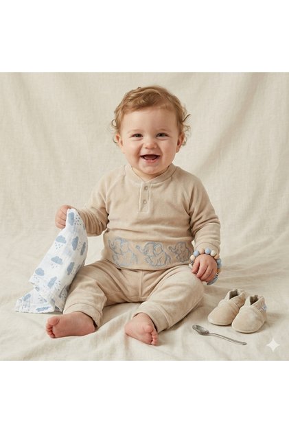 Babycosy Unisex Organik Kadife Alt Üst Takım