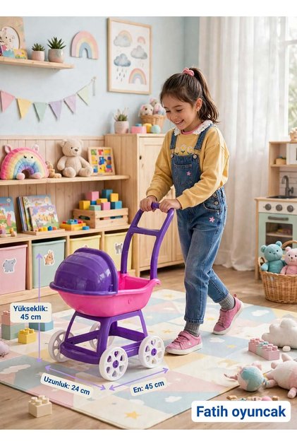 Yataklı Oyuncak Bebek Puseti 1240 - 46 cm