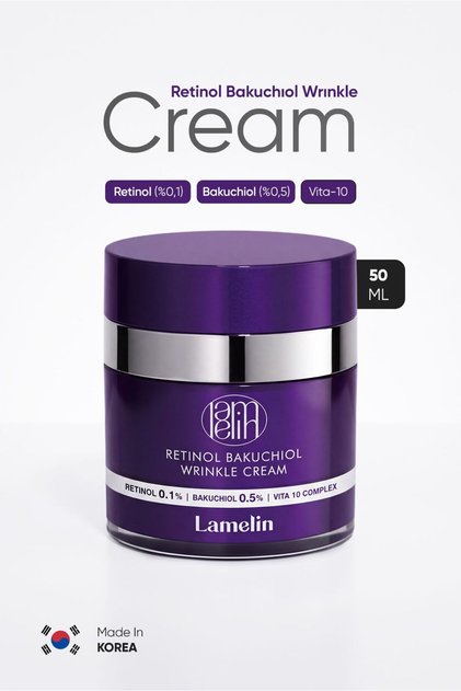 Anti-Wrinkle and Anti-Blemish Care Cream Retinol Bakuchiol Retinol & Bakuchiol Cream 50 ml