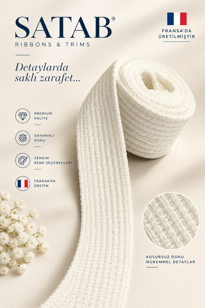 French Polyester Column / Bag Handle / Cord - 20mm - 5 Meters