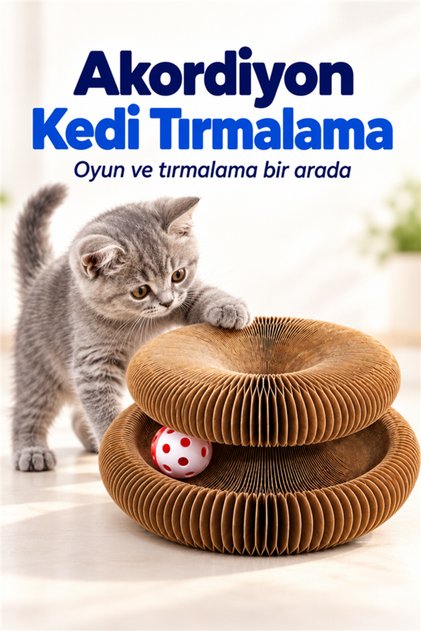 Accordion Cat Scratching Ball Fun Toy