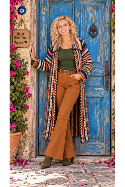 Yadicrochetorgu Hand knitted cardigan