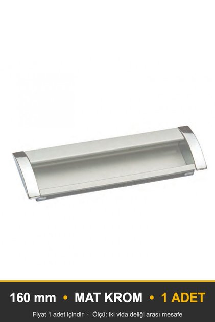 New Recessed Matte Chrome 160 mm Handle Luxury Country Kitchen Furniture Cabinet Drawer Handle