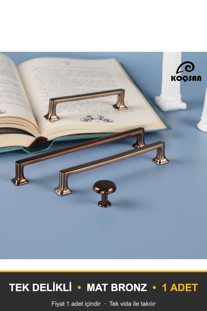 Vera Matte Bronze Button Handle Luxury Country Kitchen Furniture Cabinet Drawer Handle