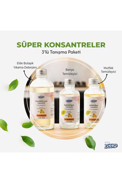 Süper Konsantreler 3'lü Tanışma Paketi - Orange Blossom Doğal Temizlik