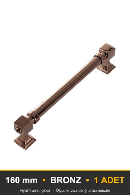 Zümra Bronze 160 mm Handle—Luxury Country Kitchen Cabinet and Drawer Handle