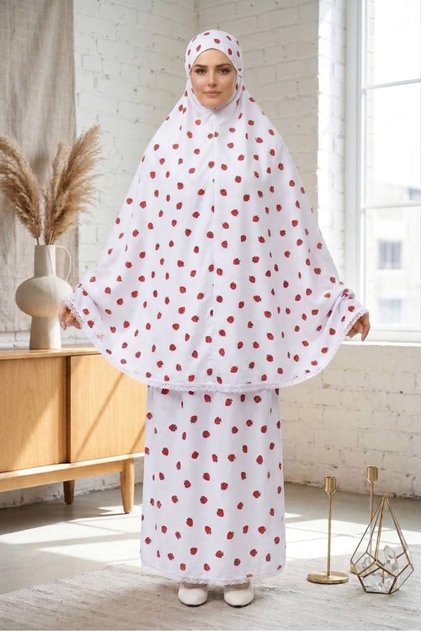 Two-Piece Women's Embroidered Prayer Dress