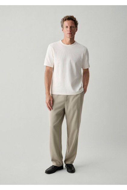 (Tencel™) Lyocell Bej Jogger Pantolon 0010622-70146