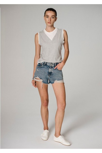 Tyra 90S Vintage Indigo Blue Jean Shorts 1410011-A3188