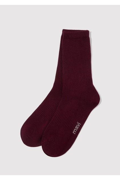 Bordo Soket Çorap 0911880-34965