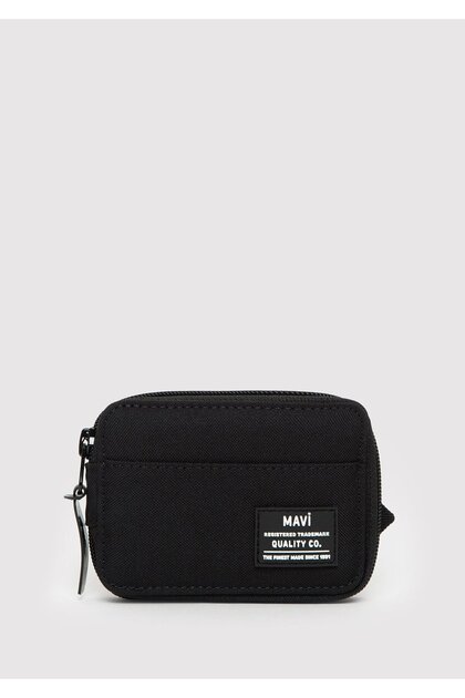 Zippered Black Wallet 092844 -900