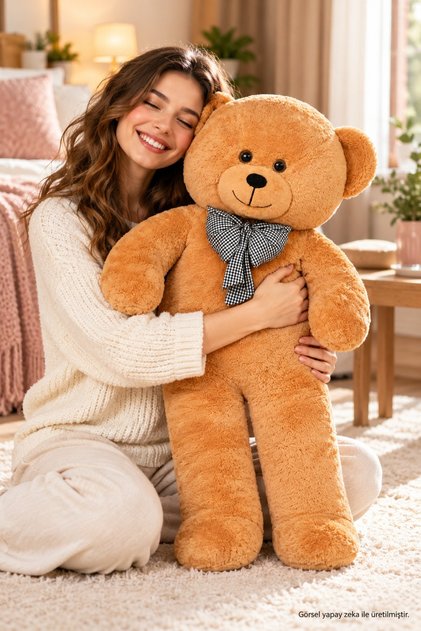 Toy 100 cm Teddy Bear with Bow Tie Special for Lover