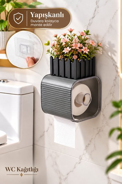 2042 Adhesive Bathroom Toilet Roll Holder Wc Napkin Holder Paper Holder Toilet Paper Organizer