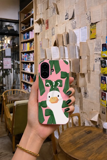 iPhone 17 Uyumlu Pembe Renkli Lansman Telefon Kılıfı