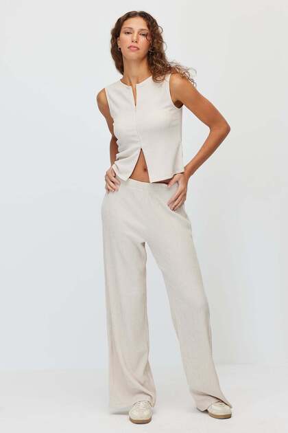 Women's Elastic Waist Modal Trousers
