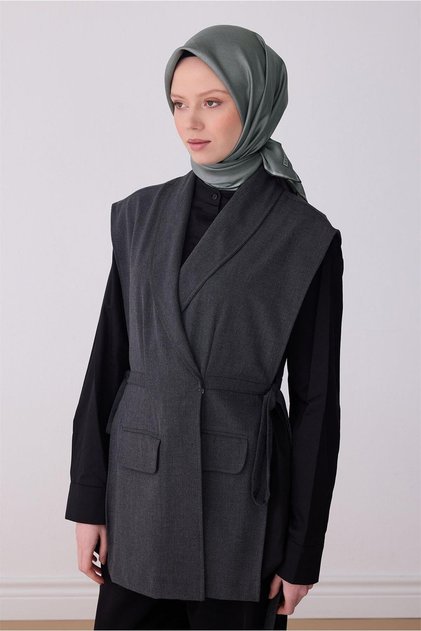 Silk Scarf - 4305-01 Gray Twill