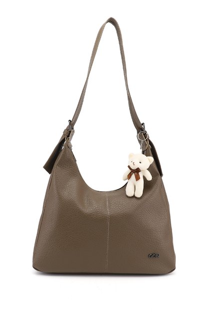 Women's Taupe Shoulder Bag
