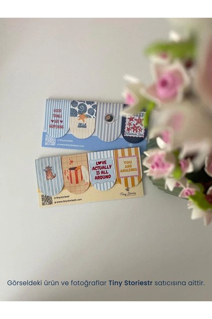 COLORFUL THEMED BOOKMARKS - 8 PIECES - tinystoriestr