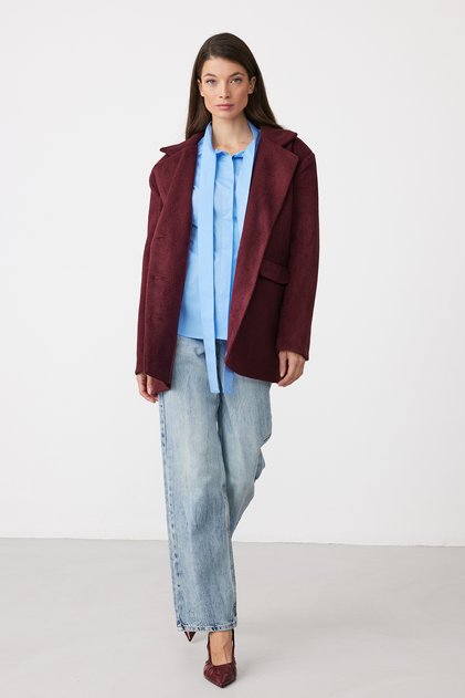 Nora Kaşe Blazer Mürdüm