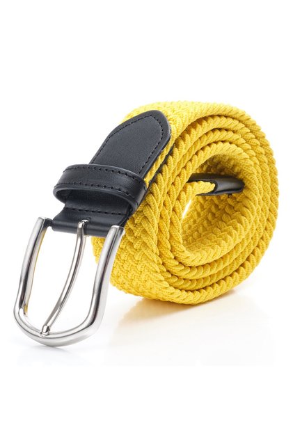 Elastic Knitted Belt Yellow