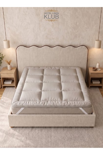 600 GSM Mattress Topper - Soft, Firm,and Extra Thick Fibersheet and Highly Elastic Bands