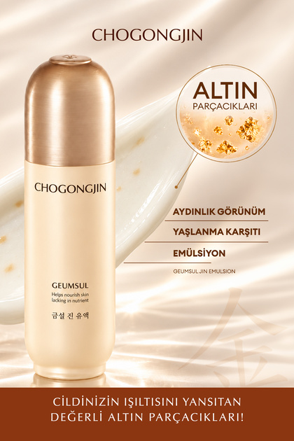 CHOGONGJIN Geumsul Jin Emulsion: Nourishes the Skin, Promotes a Radiant Complexion, and Provides Anti-Aging Benefits