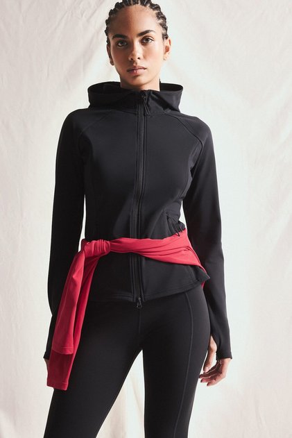 Slim Fit Zippered Hooded Soft Fleece Basic Cardigan I2272Ax26Wn