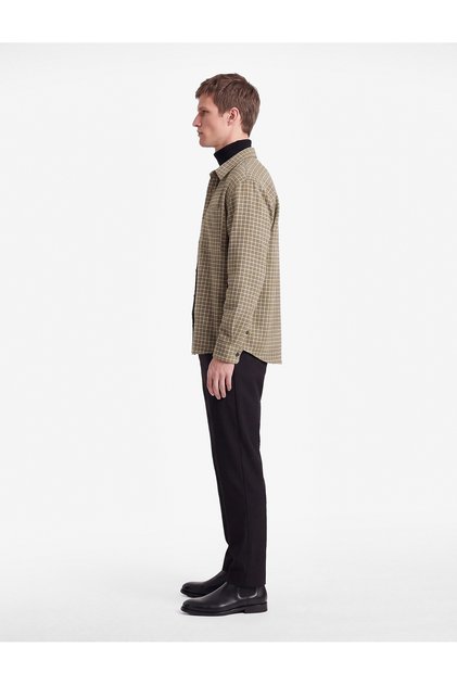 Regular Fit Pocketed Viscose Blended Pleated Fabric Trousers