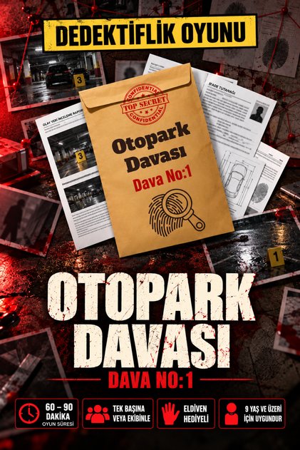 Murder Solving Game - Detective Game - Who Is the Killer Game - Crime Solving Game - Parking Lot Case