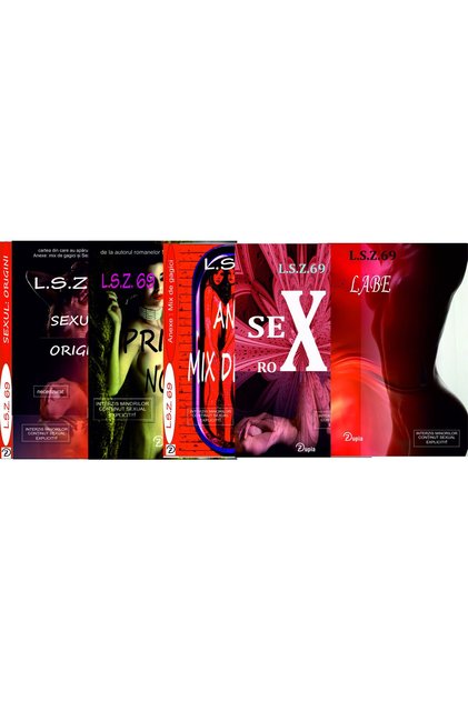 - Pachet de 5 cărți erotice L.S.Z. 69 - Confessions Collection (Sex with Roxana, Labe, Annexes, Origins: sex, First Night)