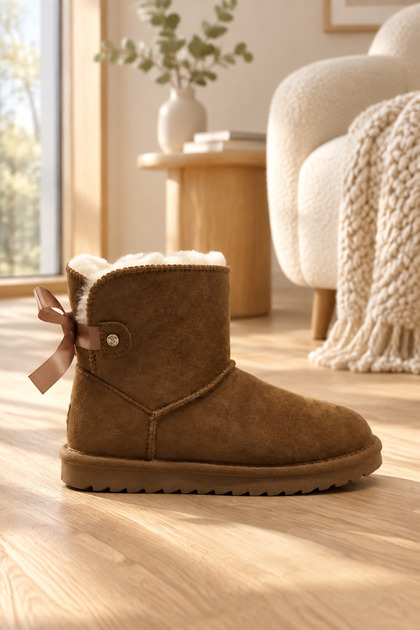 FY-7703 Anatomical Sole Everyday Use Brown Filet Girls' Outdoor Boots